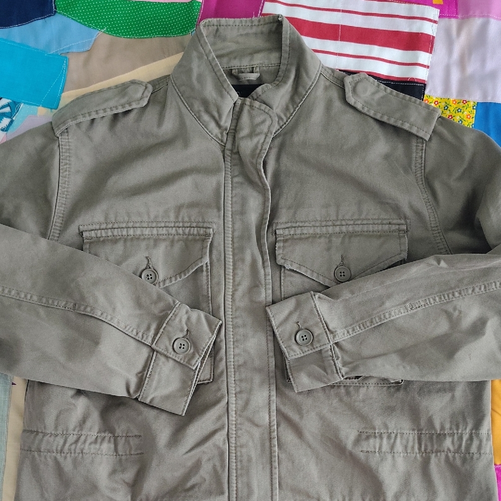Topshop Women's Olive Utility Jacket